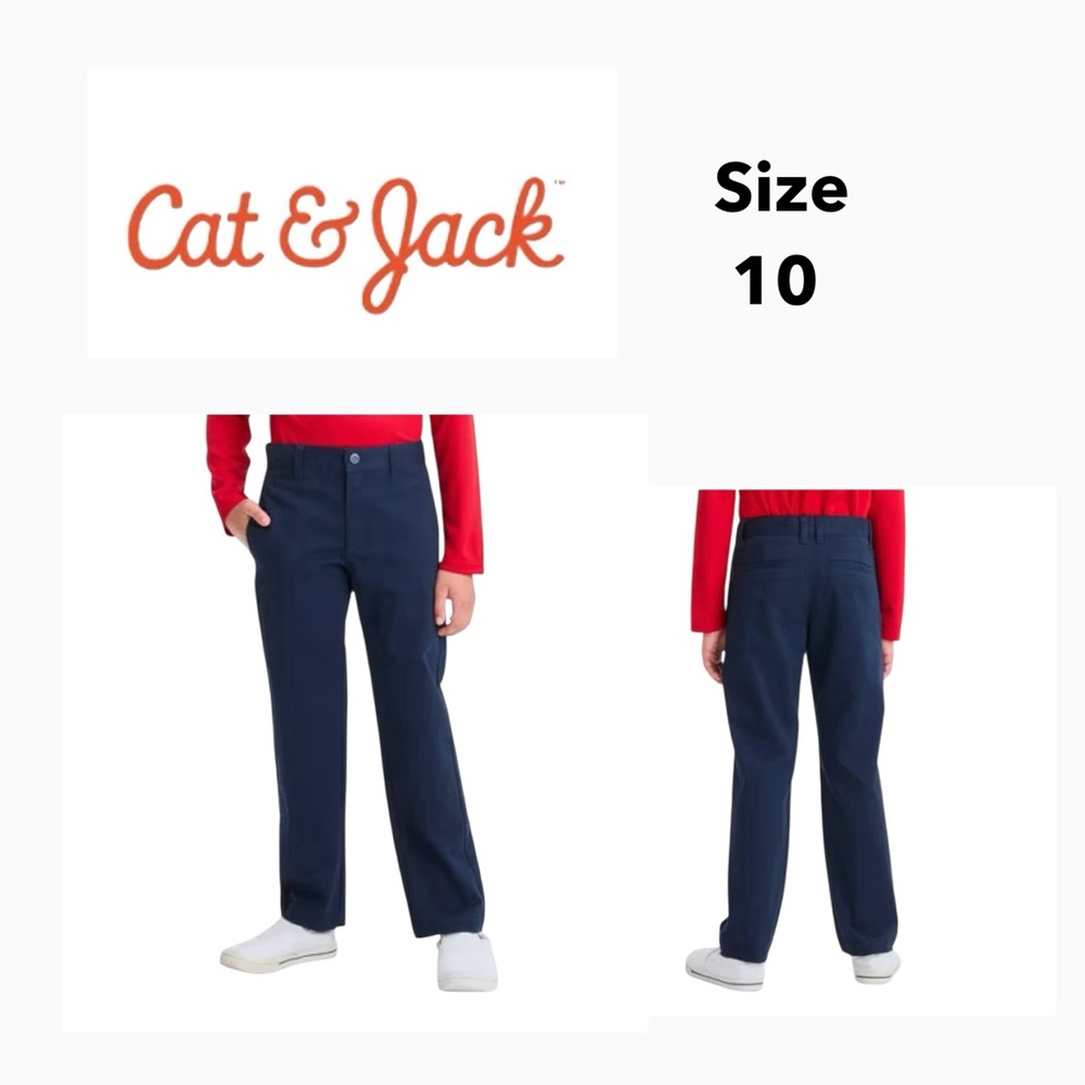 Cat & Jack Classic Navy Blue Trousers size 10